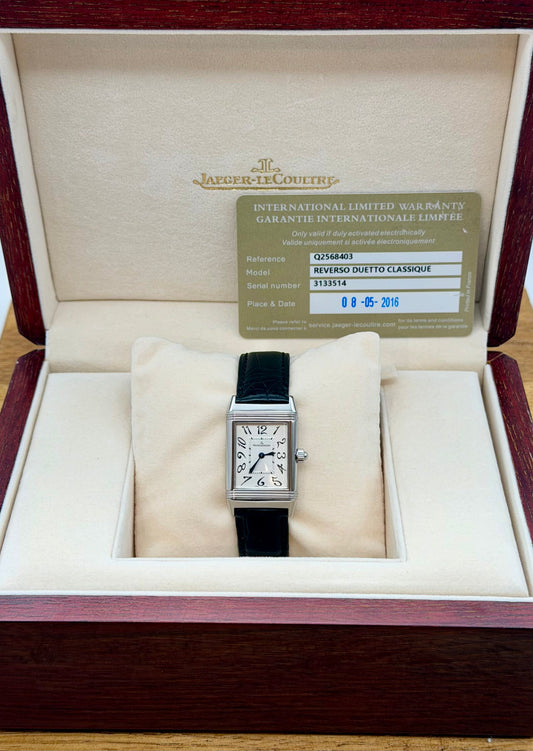 JLC Reverso Duetto Classique 256.8.77 full set 2016