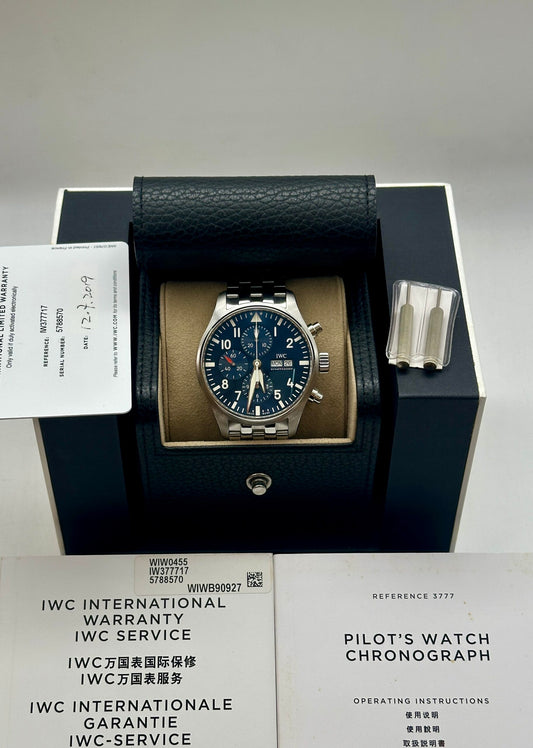 Iwc Pilot Chrono 377717 full set 2019